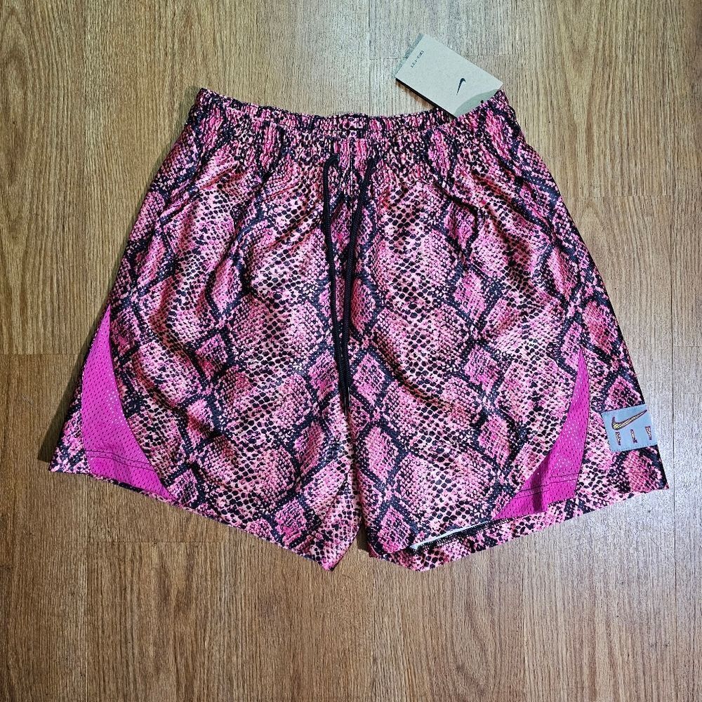 Nike Dri-Fit Rebel Fly Basketball Shorts Women's Small S Snake Print DH7348 621